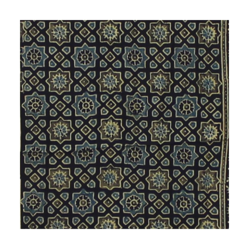 Hand Block Print Modal Silk Stole