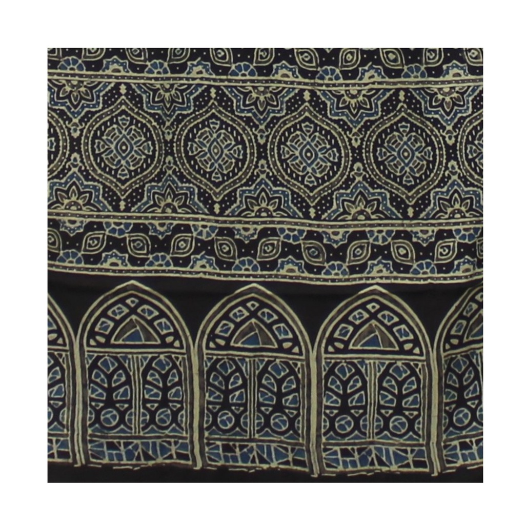 Hand Block Print Modal Silk Stole