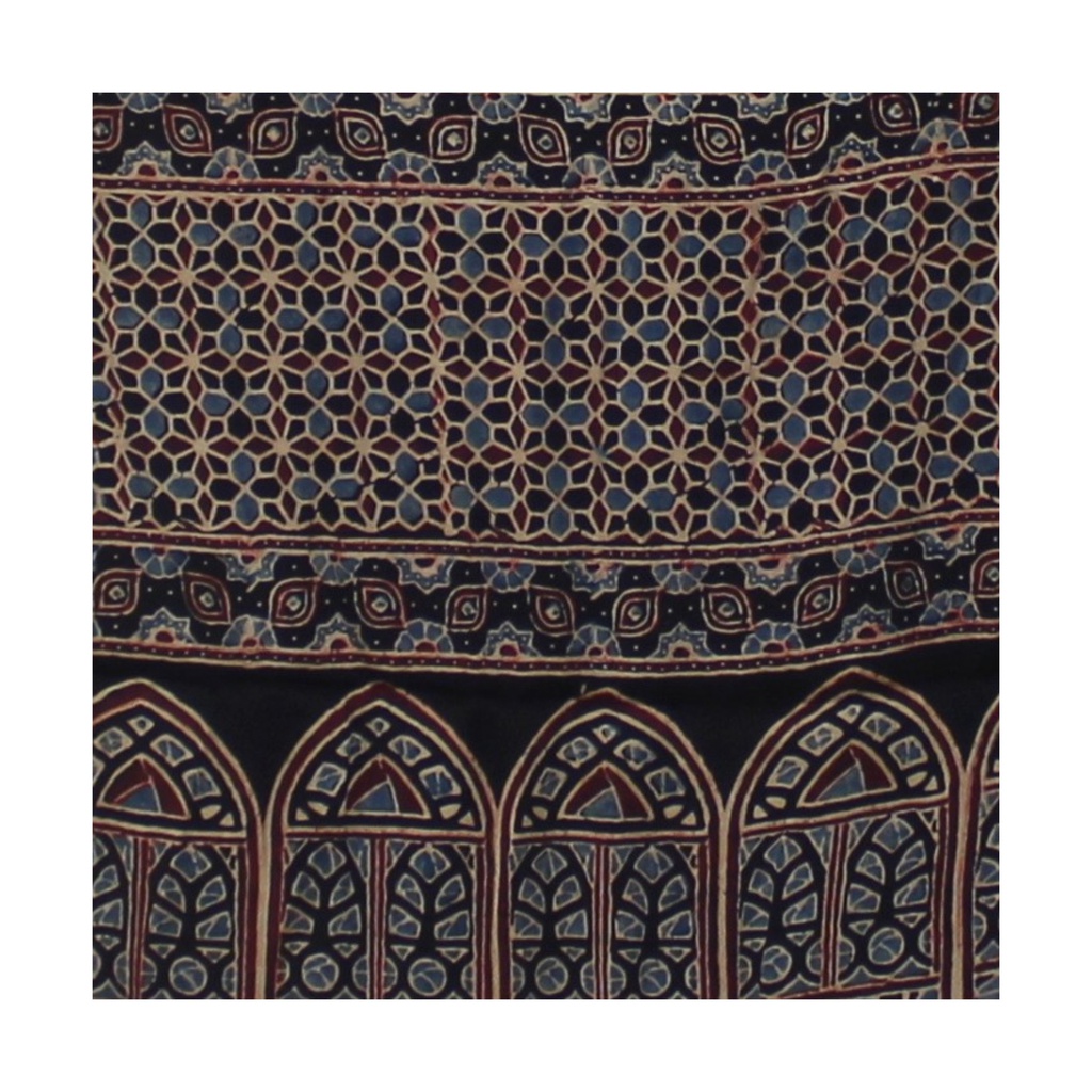 Hand Block Print Modal Silk Stole