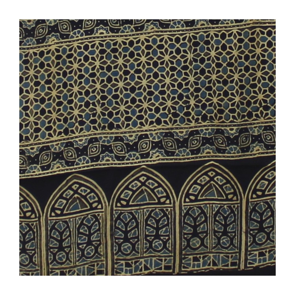 Hand Block Print Modal Silk Stole