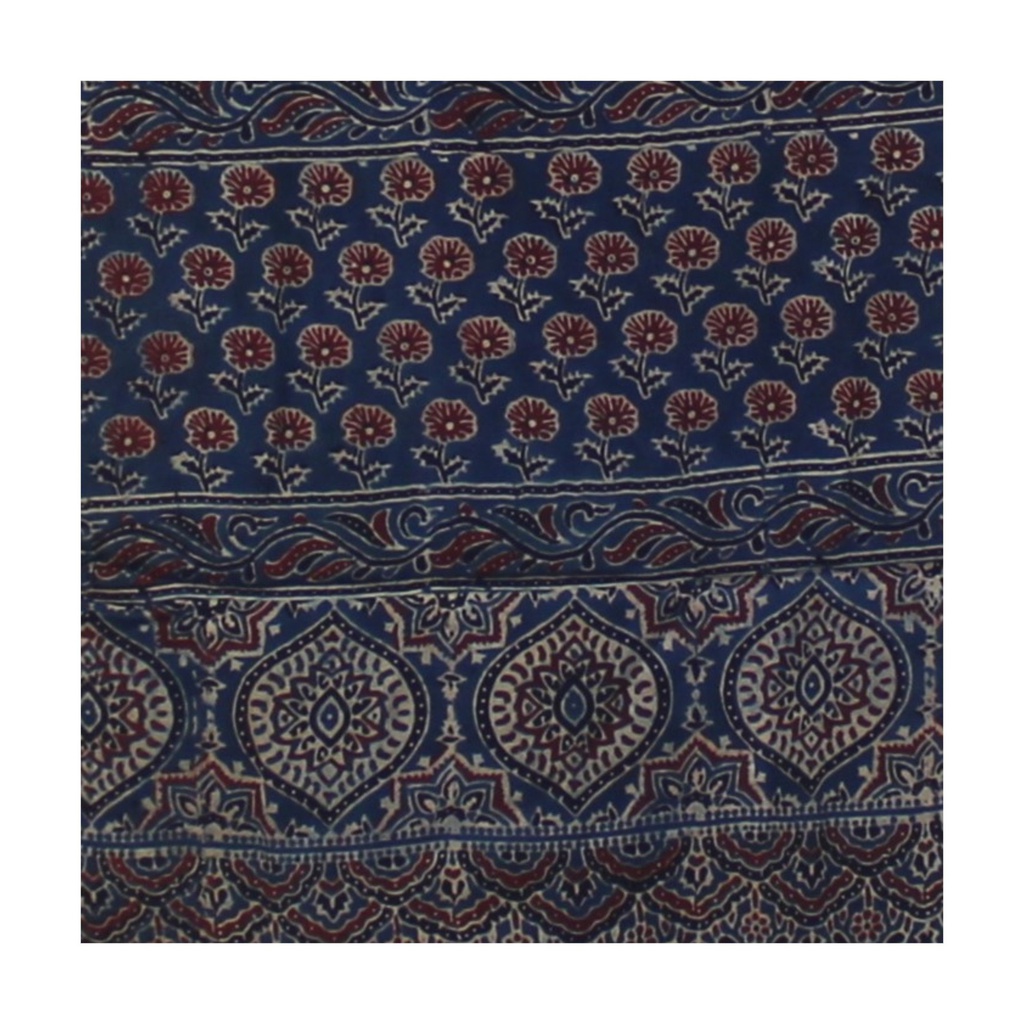 Hand Block Print Modal Silk Stole