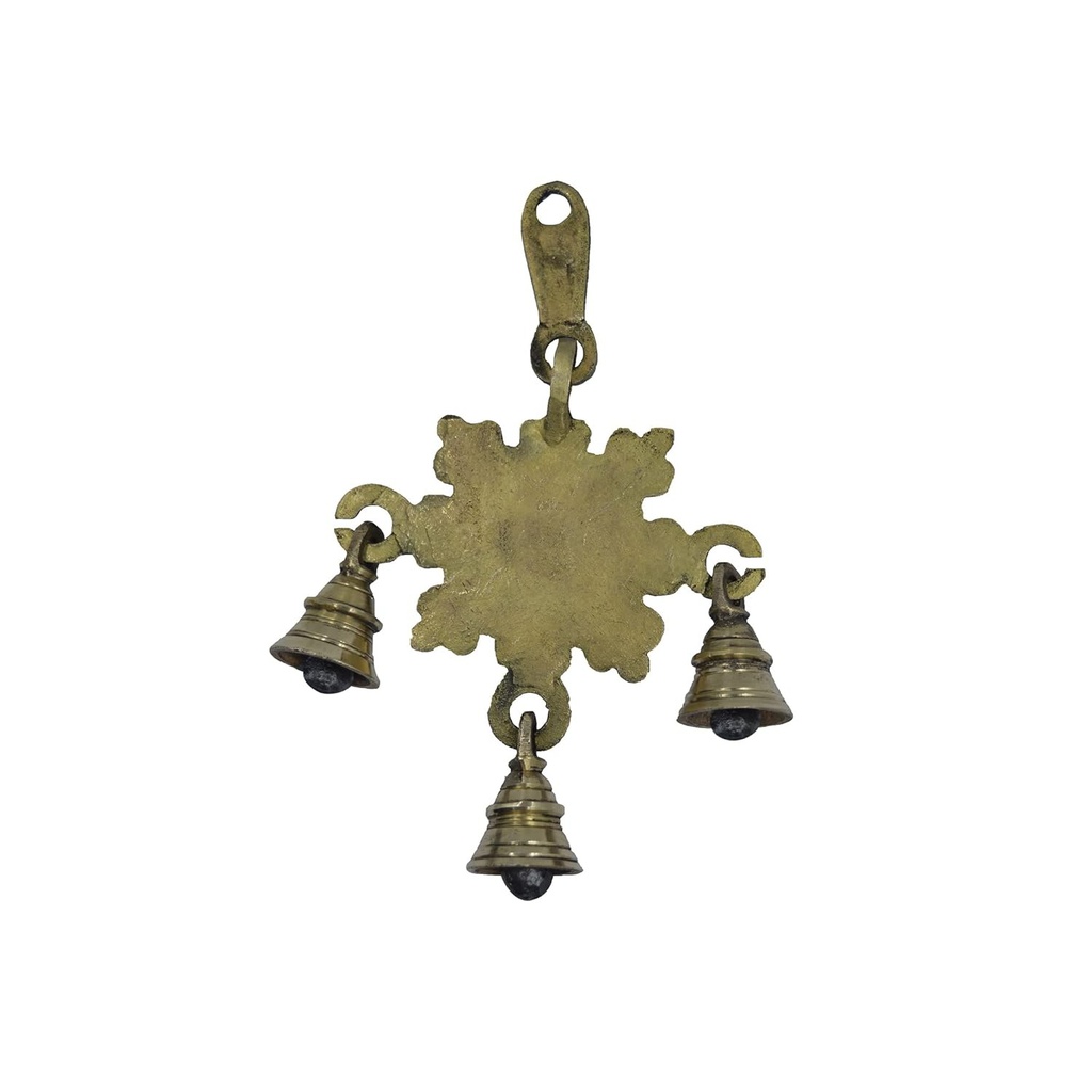 Handcrafted Brass Shubh Hanging with Bells | Traditional Door &amp; Temple Décor