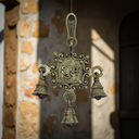 Handcrafted Brass Subh Hanging with Bells | Traditional Door &amp; Temple Décor
