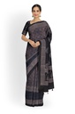 Ajrakh Hand Block Print Cotton Saree