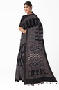 Ajrakh Hand Block Print Cotton Saree