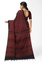 Ajrakh Hand Block Print Cotton Saree