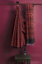 Ajrakh Hand Block Print Cotton Saree