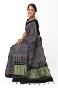Handcrafted Ajrakh Block Print Modal Silk Saree