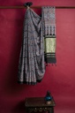 Handcrafted Ajrakh Block Print Modal Silk Saree