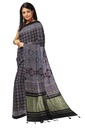 Handcrafted Ajrakh Block Print Modal Silk Saree
