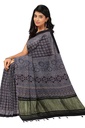 Handcrafted Ajrakh Block Print Modal Silk Saree