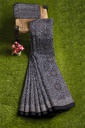 Handcrafted Ajrakh Block Print Modal Silk Saree