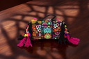 Handcrafted Banjara Boho Embroidered Shell &amp; Tassel Sling Bag
