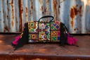 Handcrafted Banjara Boho Embroidered Shell &amp; Tassel Sling Bag