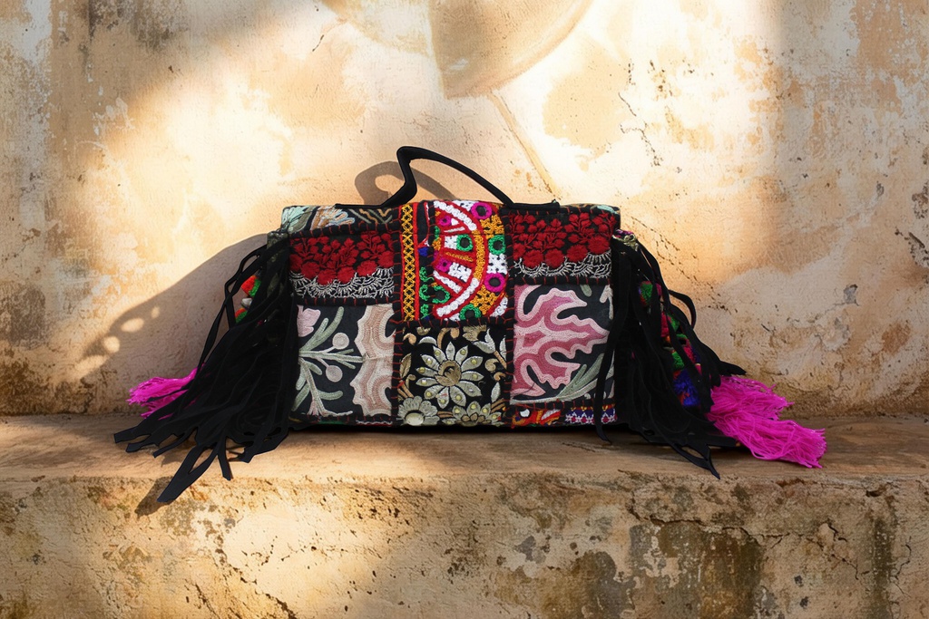 Handmade Kutchi Embroidered Sling Bag