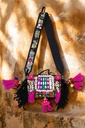 Handcrafted Banjara Boho Embroidered Shell &amp; Tassel Sling Bag