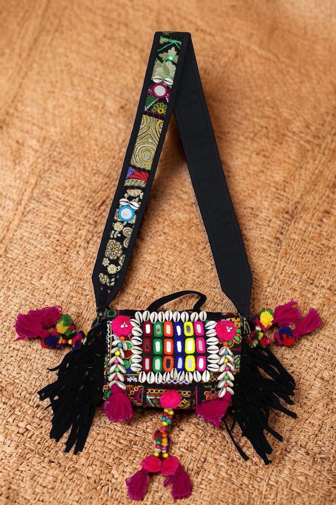 Handmade Kutchi Embroidered Sling Bag