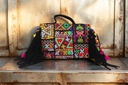 Handcrafted Banjara Boho Embroidered Shell &amp; Tassel Sling Bag