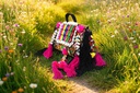 Handcrafted Banjara Boho Embroidered Shell &amp; Tassel Sling Bag