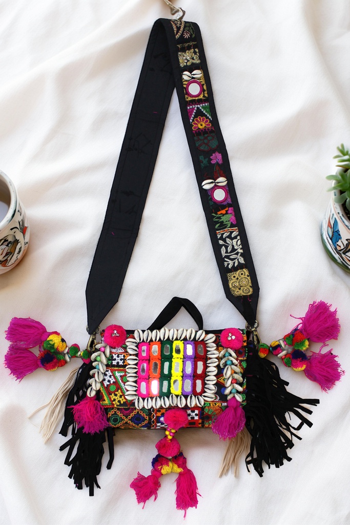 Handmade Kutchi Embroidered Sling Bag