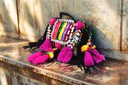 Handcrafted Banjara Boho Embroidered Shell &amp; Tassel Sling Bag