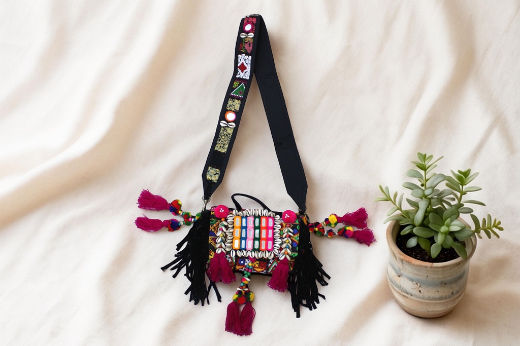 Handmade Kutchi Embroidered Sling Bag