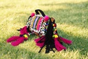 Handcrafted Banjara Boho Embroidered Shell &amp; Tassel Sling Bag