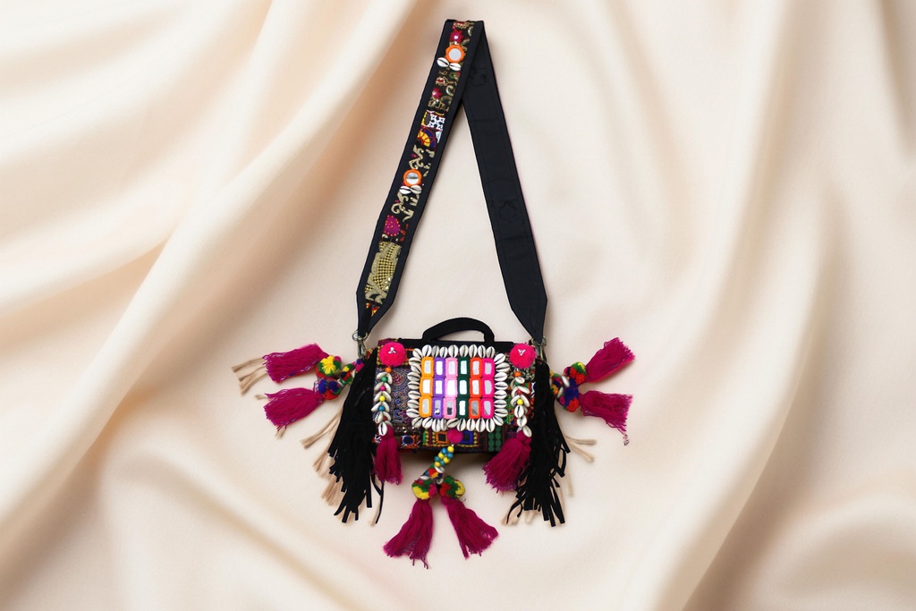 Handmade Kutchi Embroidered Sling Bag