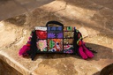 Handcrafted Banjara Boho Embroidered Shell &amp; Tassel Sling Bag