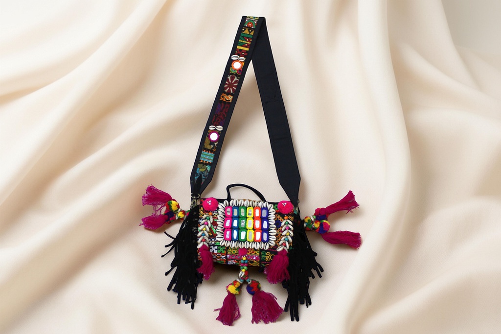 Handmade Kutchi Embroidered Sling Bag