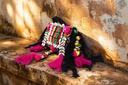 Handcrafted Banjara Boho Embroidered Shell &amp; Tassel Sling Bag