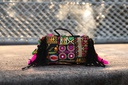 Handcrafted Banjara Boho Embroidered Shell &amp; Tassel Sling Bag