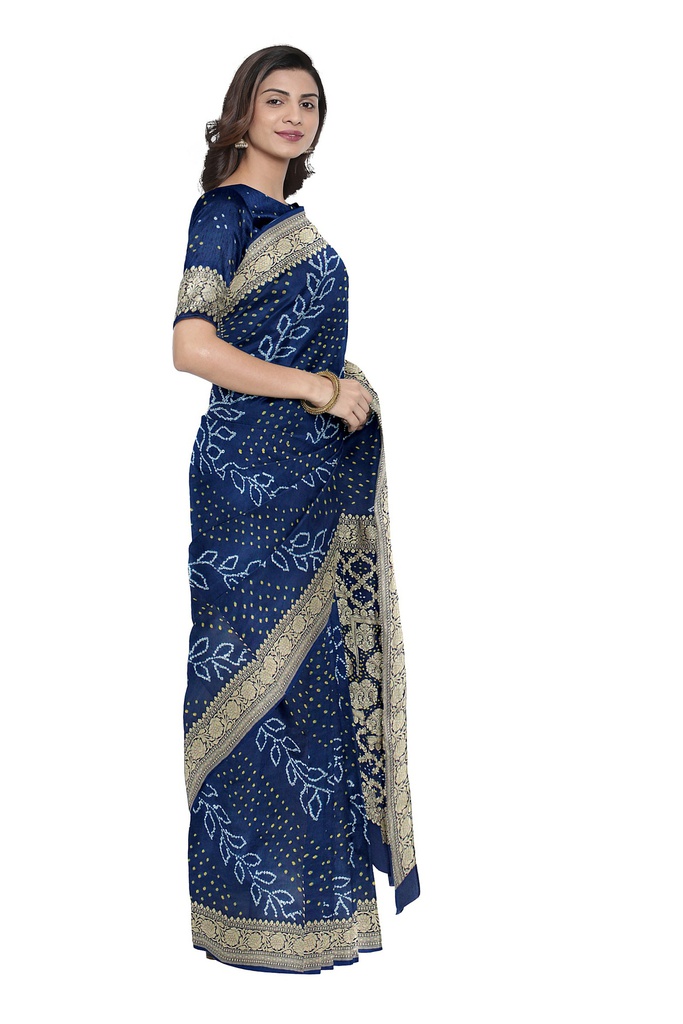 Hand Dyed Bandhani Saree