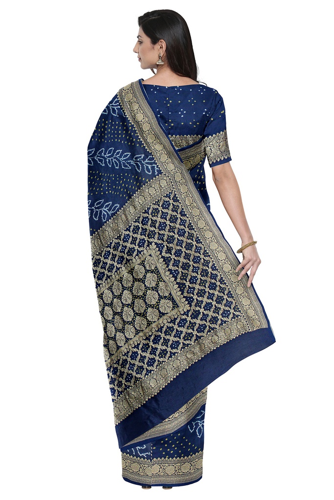 Hand Dyed Bandhani Saree