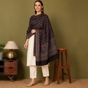 Ajrakh Hand Block Print Modal Silk Dupatta