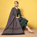 Ajrakh Hand Block Print Modal Silk Dupatta