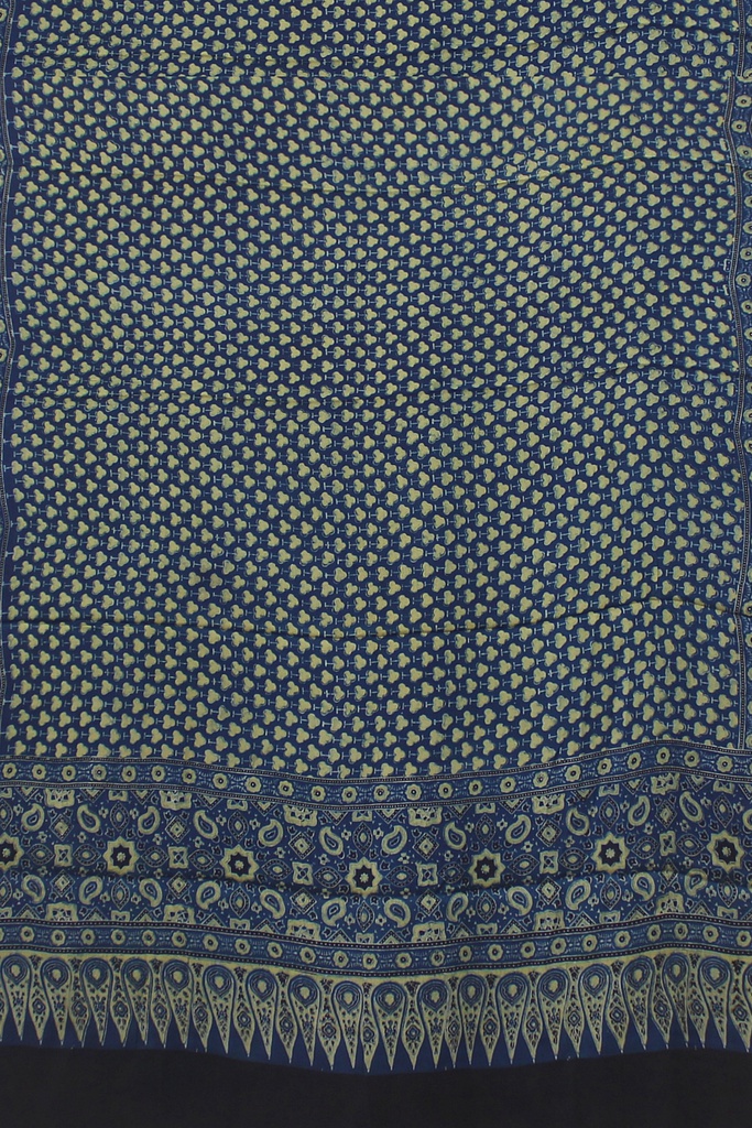 Ajrakh Hand Block Print Modal Silk Dupatta