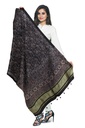 Ajrakh Hand Block Print Mashru Silk Dupatta