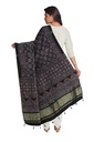 Ajrakh Hand Block Print Mashru Silk Dupatta