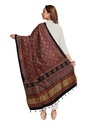 Ajrakh Hand Block Print Mashru Silk Dupatta
