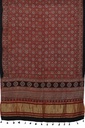 Ajrakh Hand Block Print Mashru Silk Dupatta
