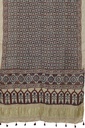 Ajrakh Hand Block Print Mashru Silk Dupatta