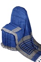 Handwoven Royal Blue Ashavali Saree with Traditional Zari Border