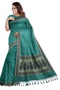 Handwoven Royal Blue Ashavali Saree with Traditional Zari Border