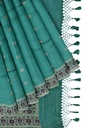 Handwoven Royal Blue Ashavali Saree with Traditional Zari Border