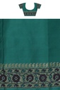 Handwoven Royal Blue Ashavali Saree with Traditional Zari Border