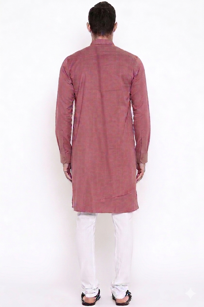 Men's Plain Cotton Kurta