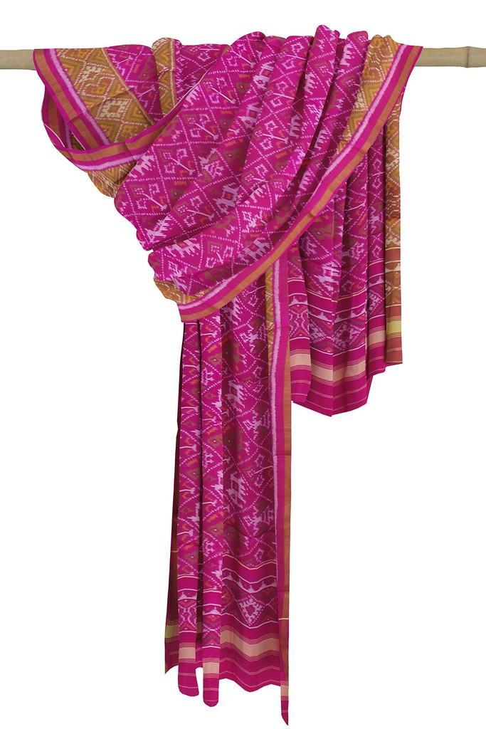 Handloom Single Ikat Patola Silk Dupatta