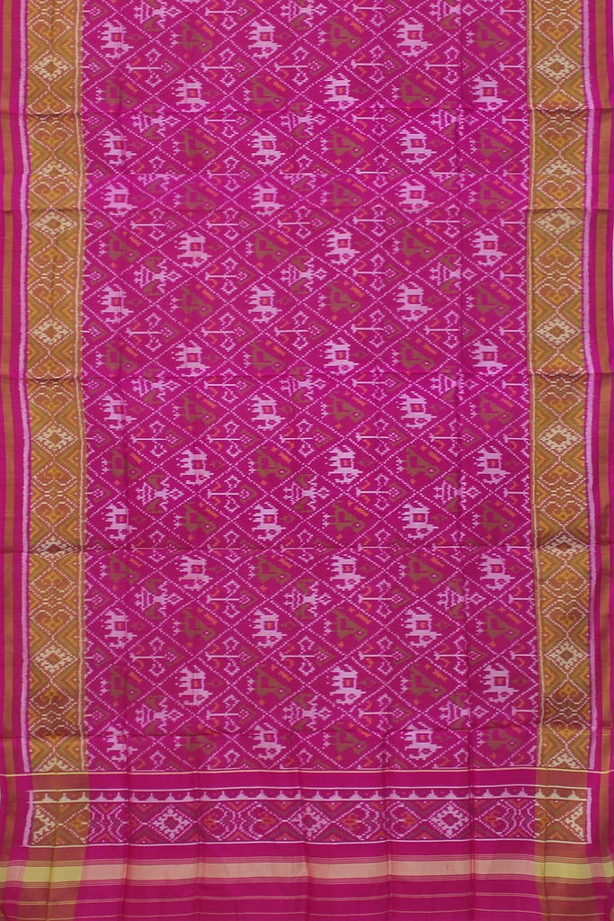 Handloom Single Ikat Patola Silk Dupatta