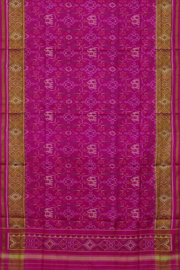Handloom Single Ikat Patola Silk Dupatta